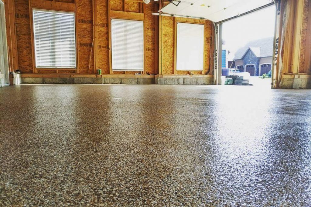 Finished Epoxy Concrete Floor Project in Calgary