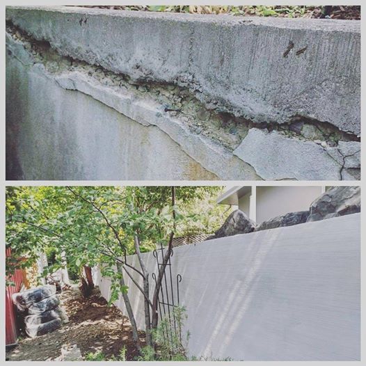 Retaining wall Concrete Restoration in Calgary