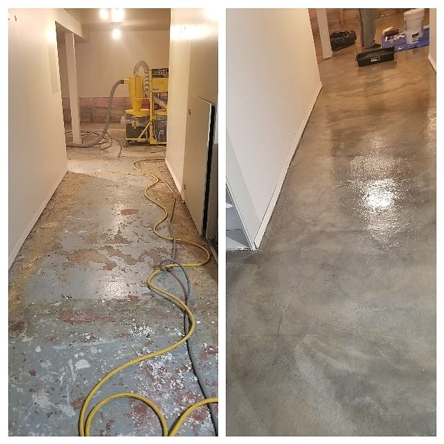 Epoxy before after