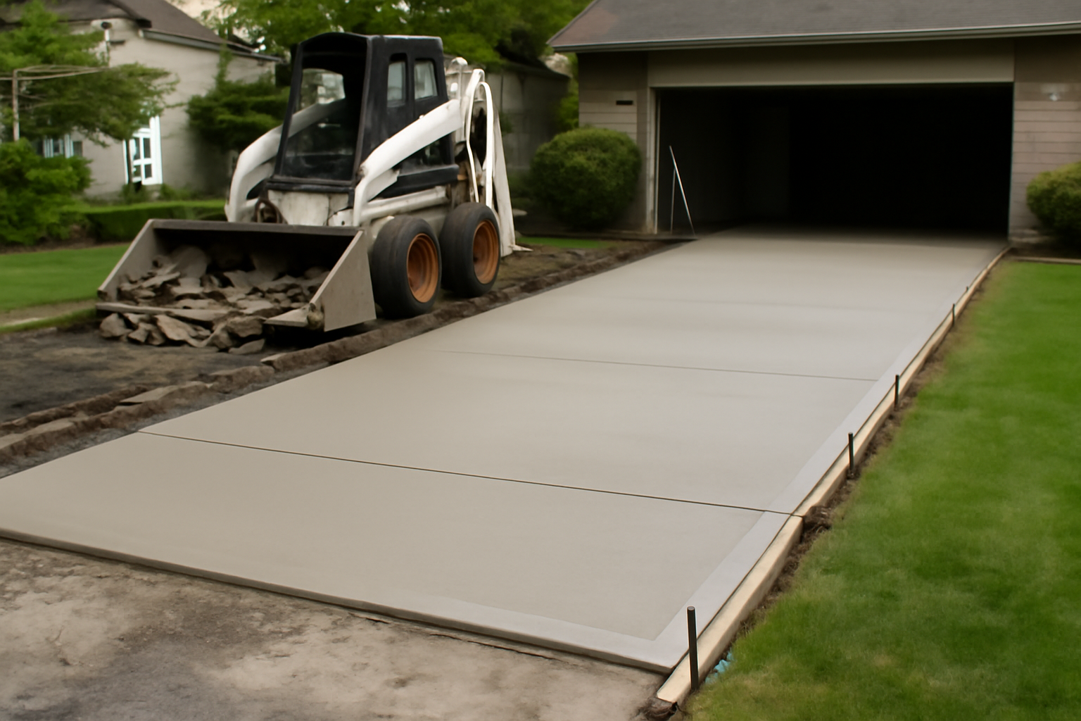Concrete Driveway Install & Repair Services