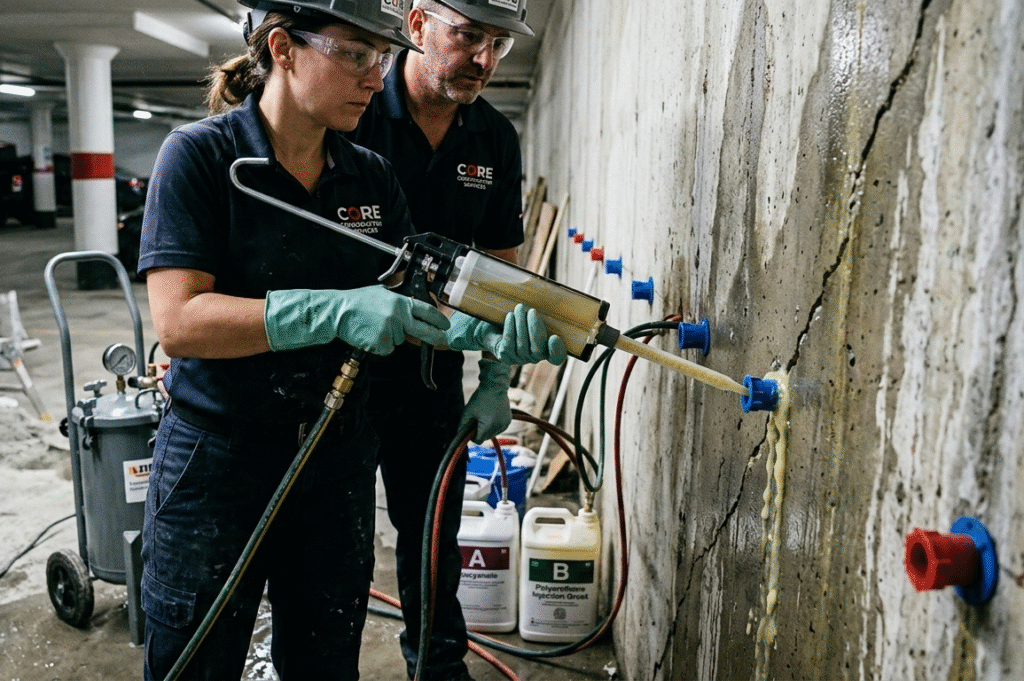 Polyurethane Injection Cost in Canada by Elite Concrete Restoration INC