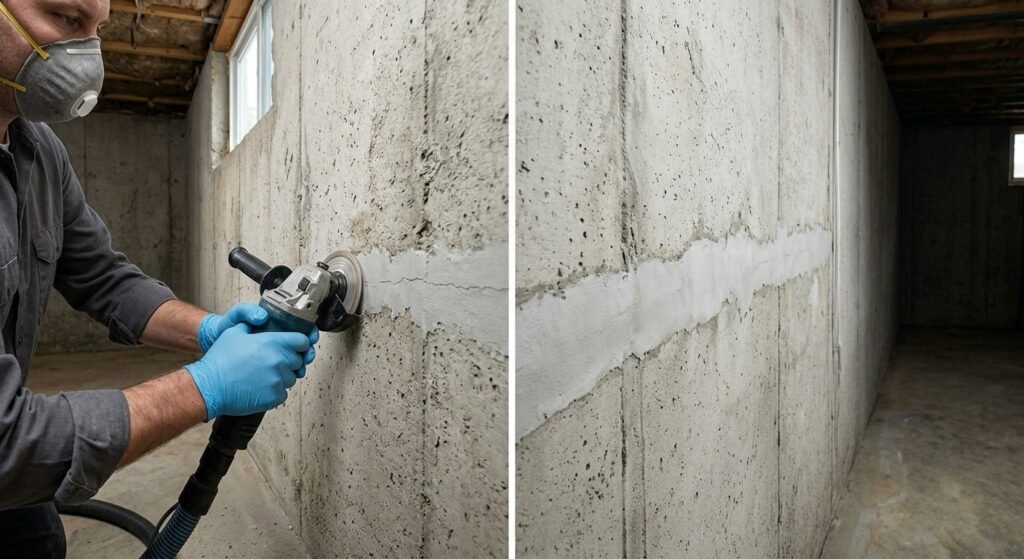Cracked Foundation Wall