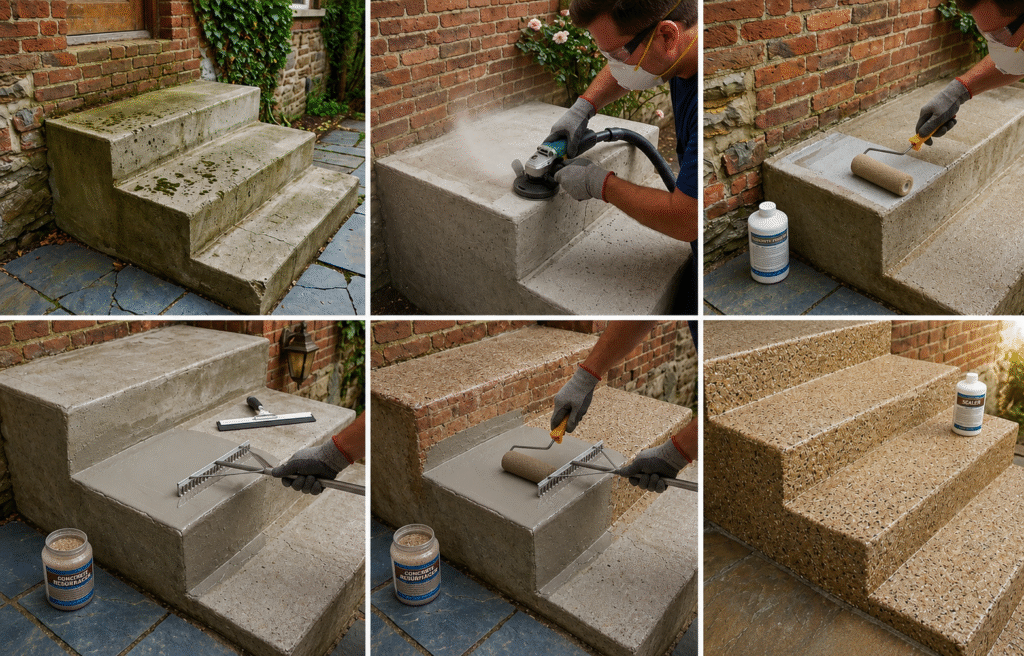 How to Repair Broken Concrete Steps