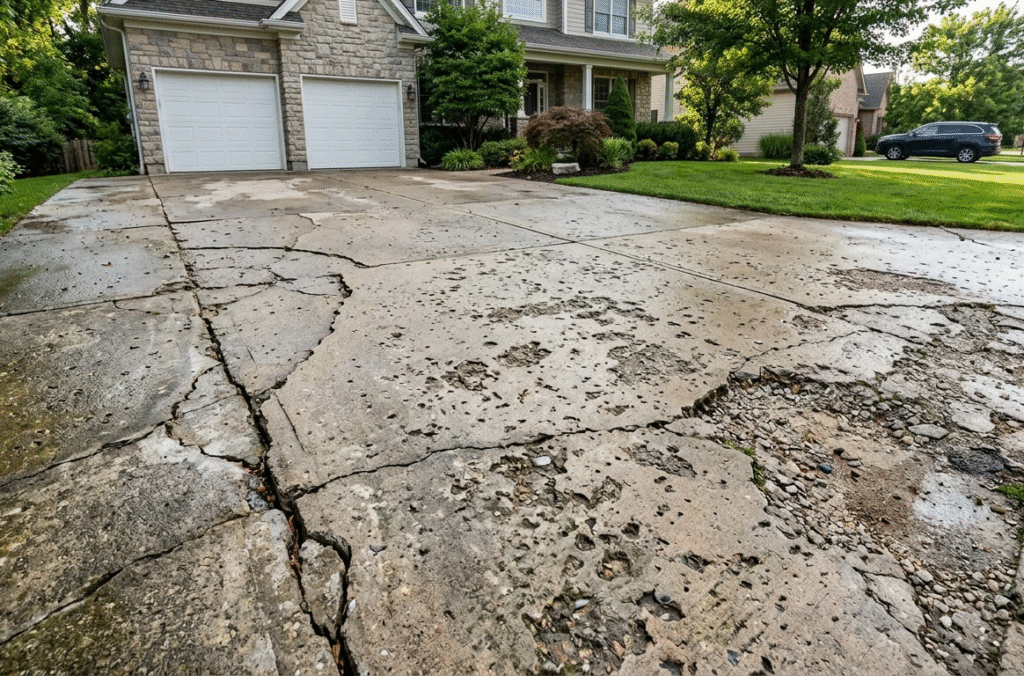 Signs Your Concrete Driveway Needs Replacement, Not Repair