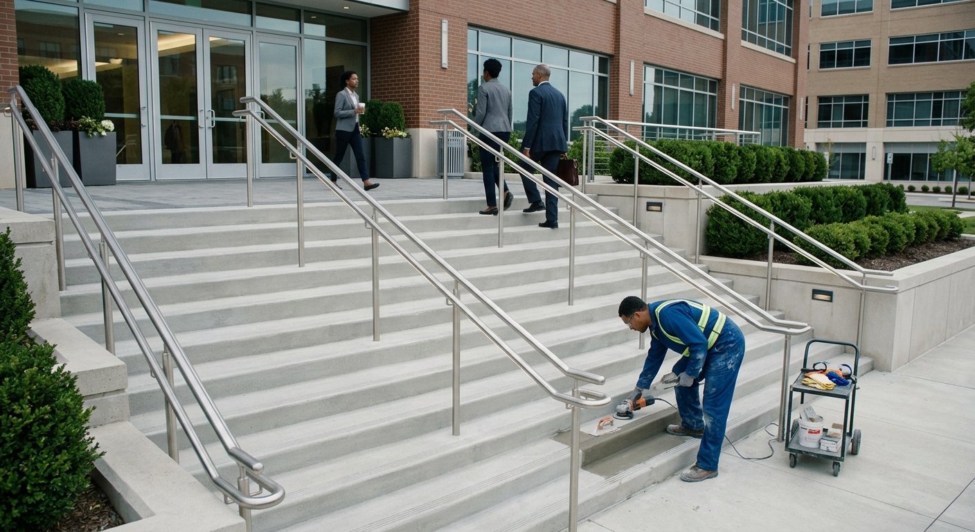 Why Concrete Steps Restoration Reduces Liability Risks | Commercial Property Owners