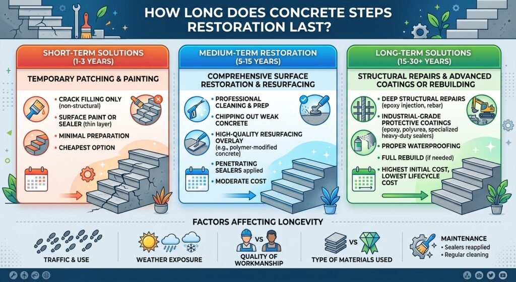 How Long Does Concrete Steps Restoration Last? A Calgary Homeowner's Guide