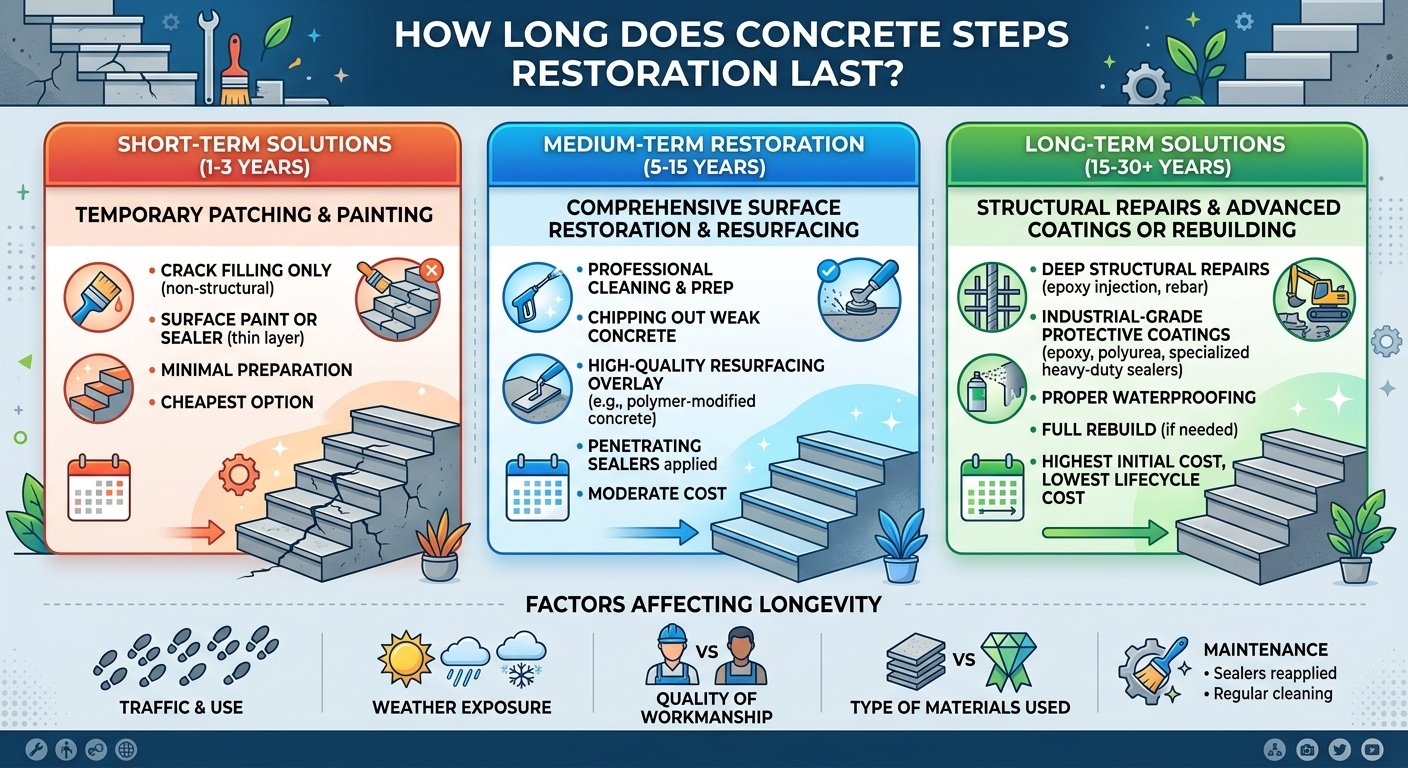 How Long Does Concrete Steps Restoration Last? A Calgary Homeowner's Guide