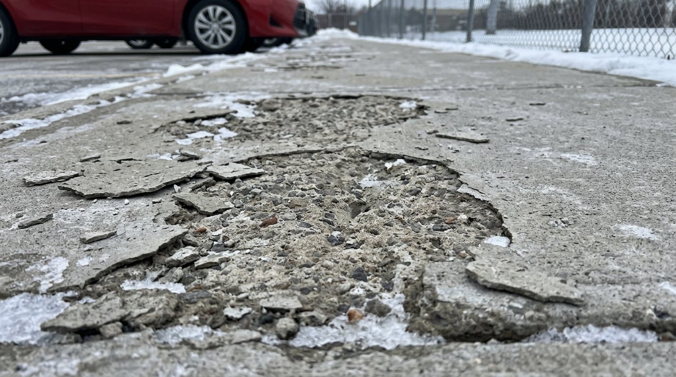 Concrete Scaling in Canada: Snow, Ice & Moisture Causes + Fixes